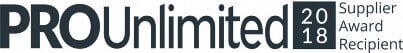 Pro Unlimited 2018 supplier award logo