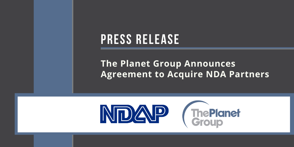 press release graphic The Planet Group Announces Agreement to Acquire NDA Partners
